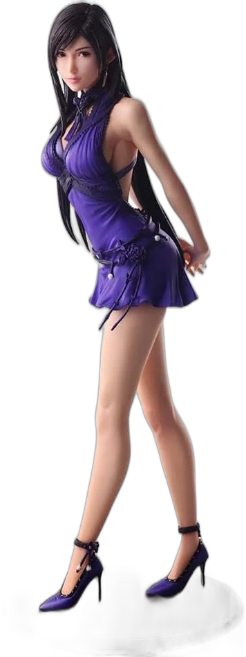 Tifa purple dress figure